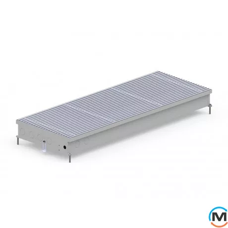 Внутрішньопідлоговий конвектор Carrera CV2.Inox.380.1750.90, Тип конвектора: З вентилятором, Корпус конвектора: Нержавіюча сталь, Кількість теплообмінників: 2, Глибина (мм): 90, Ширина (мм): 380, Довжина (мм): 1750, фото , зображення 2