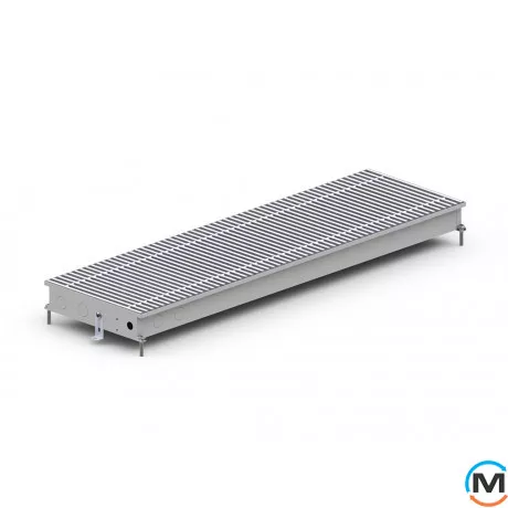 Внутрішньопідлоговий конвектор Carrera CV.Inox.250.2000.65, Тип конвектора: З вентилятором, Корпус конвектора: Нержавіюча сталь, Кількість теплообмінників: 1, Глибина (мм): 65, Ширина (мм): 250, Довжина (мм): 2000, фото , зображення 2