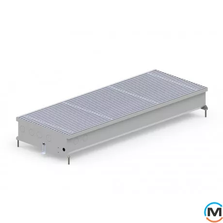 Внутрішньопідлоговий конвектор Carrera CV2.Inox.400.1750.120, Тип конвектора: З вентилятором, Корпус конвектора: Нержавіюча сталь, Кількість теплообмінників: 2, Глибина (мм): 120, Ширина (мм): 400, Довжина (мм): 1750, фото , зображення 2