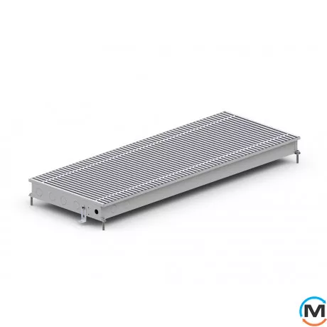 Внутрішньопідлоговий конвектор Carrera CV2.Inox.380.1500.65, Тип конвектора: З вентилятором, Корпус конвектора: Нержавіюча сталь, Кількість теплообмінників: 2, Глибина (мм): 65, Ширина (мм): 380, Довжина (мм): 1500, фото , зображення 2