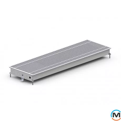 Внутрішньопідлоговий конвектор Carrera MV.Inox.250.3000.65, Тип конвектора: З вентилятором, Корпус конвектора: Нержавіюча сталь, Кількість теплообмінників: 1, Глибина (мм): 65, Ширина (мм): 250, Довжина (мм): 3000, фото , зображення 2