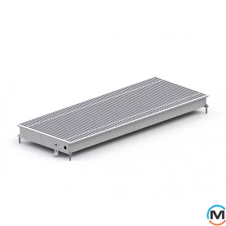 Внутрішньопідлоговий конвектор Carrera MV2.Inox.380.2000.65, Тип конвектора: З вентилятором, Корпус конвектора: Нержавіюча сталь, Кількість теплообмінників: 2, Глибина (мм): 65, Ширина (мм): 380, Довжина (мм): 2000, фото , зображення 2