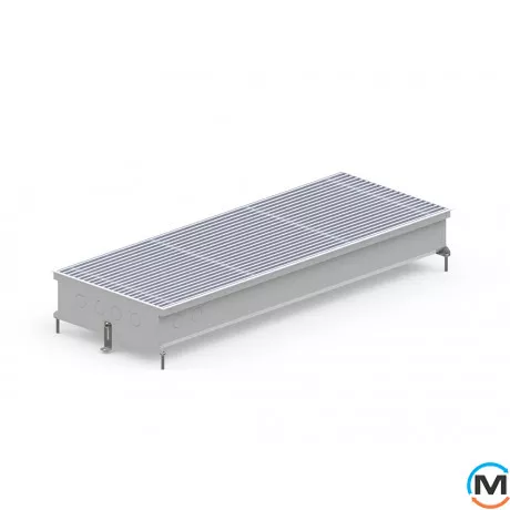 Внутрішньопідлоговий конвектор Carrera S2.Inox.380.1000.120, Тип конвектора: Без вентилятора, Корпус конвектора: Нержавіюча сталь, Кількість теплообмінників: 2, Глибина (мм): 120, Ширина (мм): 380, Довжина (мм): 1000, фото , зображення 2