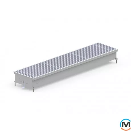 Внутрішньопідлоговий конвектор Carrera S.Inox.230.1000.90, Тип конвектора: Без вентилятора, Корпус конвектора: Нержавіюча сталь, Кількість теплообмінників: 1, Глибина (мм): 90, Ширина (мм): 230, Довжина (мм): 1000, фото , зображення 2