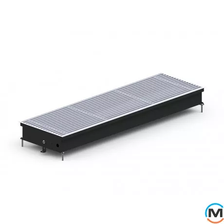 Внутрішньопідлоговий конвектор Carrera SV.Black.250.1250.90, Тип конвектора: З вентилятором, Корпус конвектора: Метал у чорному кольорі, Кількість теплообмінників: 1, Глибина (мм): 90, Ширина (мм): 250, Довжина (мм): 1250, фото , зображення 2