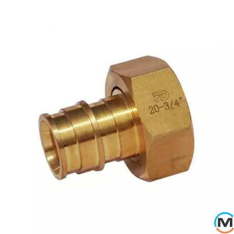 Муфта з накидною гайкою FADO FAST LINE ЛАТУНЬ 25x3/4 В, Тип різьблення: Накидна гайка, Діаметр різьблення: 3/4", Діаметр (мм): 25, фото 