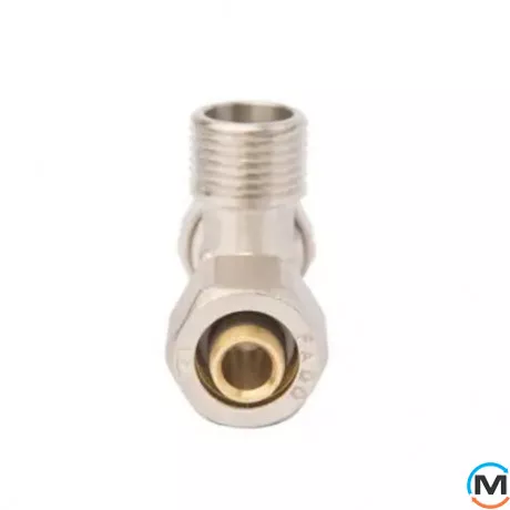 Обжим тройник с переходом на наружную резьбу FADO COMPRESS 16х1/2''16, Тип резьбы: Наружная, Диаметр резьбы: 1/2", Диаметр (мм): 16, фото , изображение 2