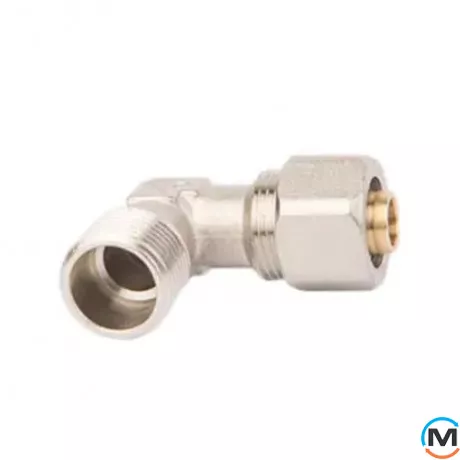 Обтиск куточок з переходом на зовнішнє різьблення FADO COMPRESS 26х3/4'', Тип різьблення: Зовнішня, Діаметр різьблення: 3/4", Діаметр (мм): 26, фото , зображення 3