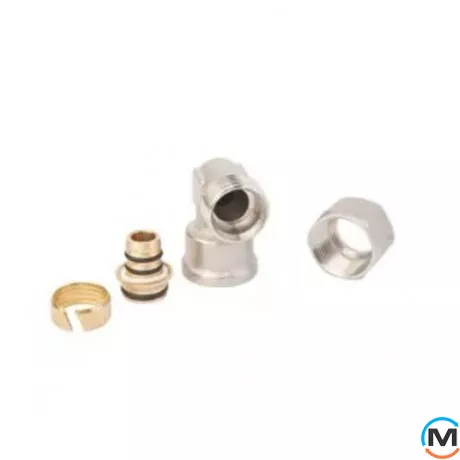 Обжим уголок с переходом на внутреннюю резьбу FADO COMPRESS 32х1'', Тип резьбы: Внутренняя, Диаметр резьбы: 1", Диаметр (мм): 32, фото , изображение 3