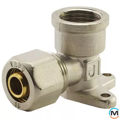 Обжим установочный угольник с переходом на внутреннюю резьбу FADO COMPRESS 20х1/2'', Диаметр (мм): 20, фото 