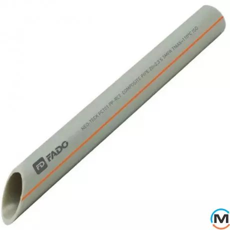 Полипропиленовая труба FADO PP-RCT PN-20 110х18,3, Тип трубы: Без армирования, Диаметр (мм): 110, фото 