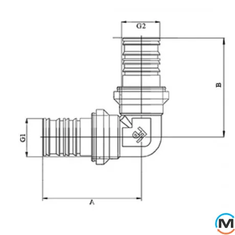 Прес кут FADO PRESS 20x20, Діаметр (мм): 20, фото , зображення 4