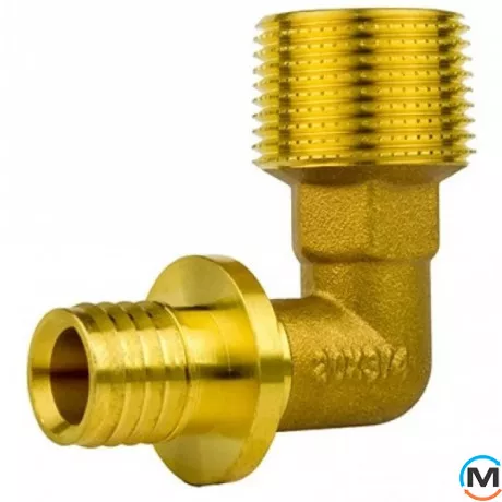 Угольник натяжной с наружной резьбой FADO SLICE NEW 20*3/4" С, Тип резьбы: Наружная, Диаметр резьбы: 3/4", Диаметр (мм): 20, Толщина стенки (мм): 2.8, фото , изображение 2