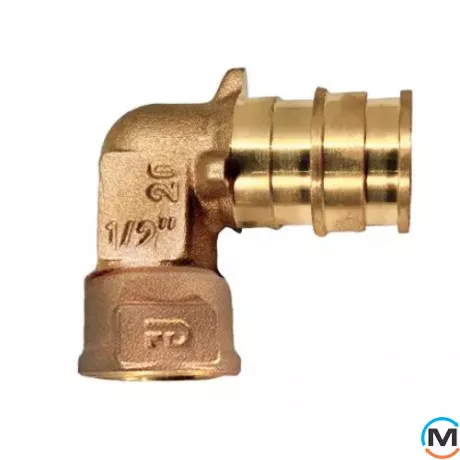 Кутник з внутрішнім різьбленням FADO FAST LINE ЛАТУНЬ 16х1/2В, Тип різьблення: Внутрішня, Діаметр різьблення: 1/2", Діаметр (мм): 16, фото 