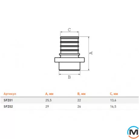 Заглушка натяжная FADO SLICE NEW 16 мм, Диаметр (мм): 16, фото , изображение 3