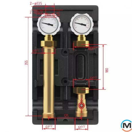 Насосна група FADO без змішуючого вузла 1”, фото , зображення 3