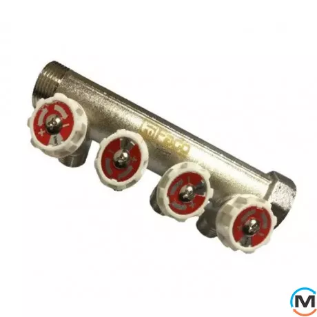 Коллектор вентильный FADO 3/4"x1/2"x4, Количество выходов: 4, Диаметр вход/выход: 3/4", фото , изображение 3