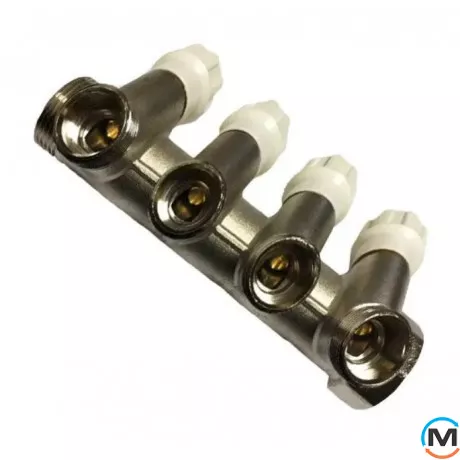 Коллектор вентильный FADO 3/4"x1/2"x4, Количество выходов: 4, Диаметр вход/выход: 3/4", фото , изображение 4