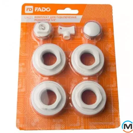 Комплект Fado для подключения радиаторов 1/2", Диаметр резьбы: 1/2", фото 