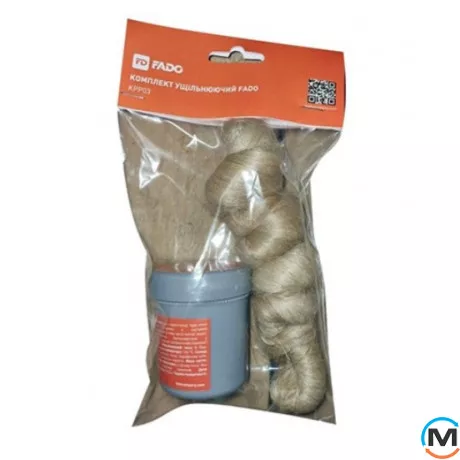 Комплект Fado ущільнюючий Fado (паста-герметик) 50г та клоччя 50г, Варіант: 50+50, фото 