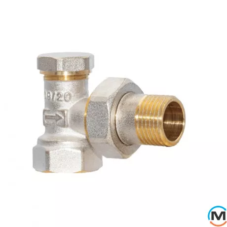 Кран радиаторный Fado Сlassic 1/2 кутовий нижній, Исполнение: Угловой, фото , изображение 3