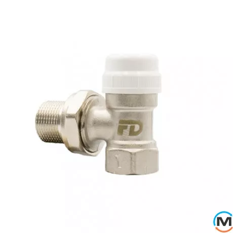Кран радиаторный FADO термостатический 3/4" угловой, Диаметр резьбы: 3/4", Исполнение: Угловой, Диаметр (мм): 20, фото 