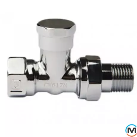 Кран радиаторный Хром Fado 1/2'' прямой нижний, Исполнение: Прямой, фото , изображение 3