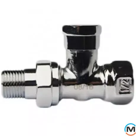 Кран радиаторный Хром Fado 1/2'' прямой нижний, Исполнение: Прямой, фото , изображение 4