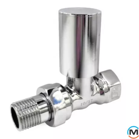 Кран радиаторный Хром Fado 1/2'' прямой верхний, Исполнение: Прямой, фото 