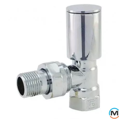 Кран радиаторный Хром Fado 1/2'' угловой верхний, Исполнение: Угловой, фото 