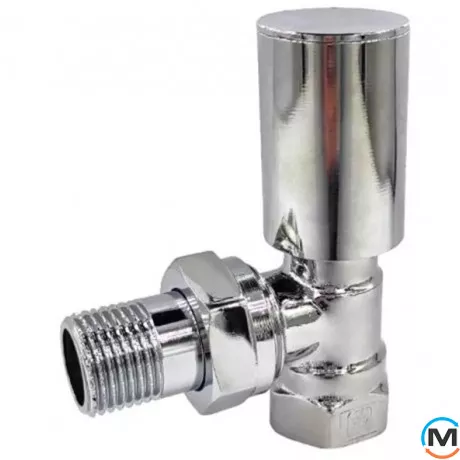 Кран радиаторный Хром Fado 1/2'' угловой верхний, Исполнение: Угловой, фото , изображение 2