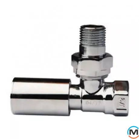 Кран радиаторный Хром Fado 1/2'' угловой верхний, Исполнение: Угловой, фото , изображение 3