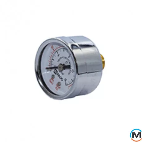 Манометр FADO фронтальный Д50 1/4" 10 бар, Диаметр резьбы: 1/4", Исполнение: Фронтальный, фото , изображение 2