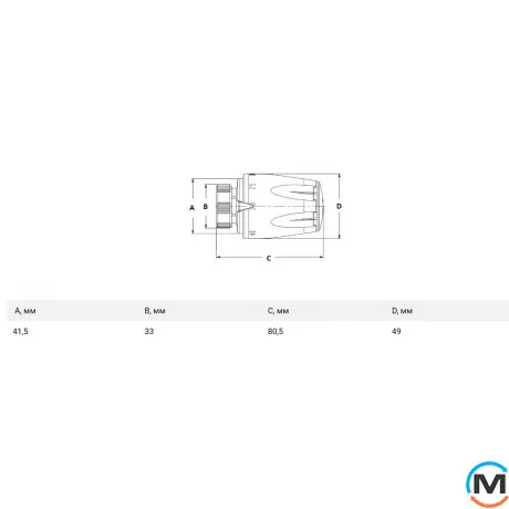 Термоголовка Fado M30x1.5, фото , изображение 4