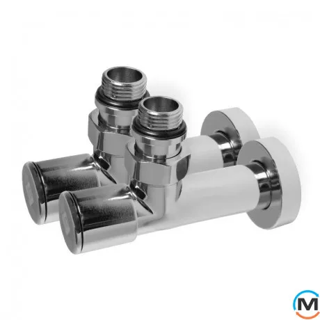 Комплект дизайн кранов Ideale Dante 1/2”x1/2” хром, Цвет: Хром, фото , изображение 2