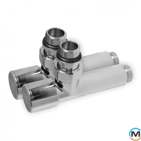 Комплект дизайн кранов Ideale Dante 1/2”x1/2” хром, Цвет: Хром, фото , изображение 3