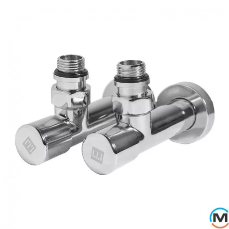 Комплект дизайн кранов Ideale Dante 1/2”x1/2” хром, Цвет: Хром, фото 