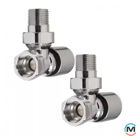 Комплект кранів для сушки для рушників Ideale 1/2” хром, фото , зображення 2