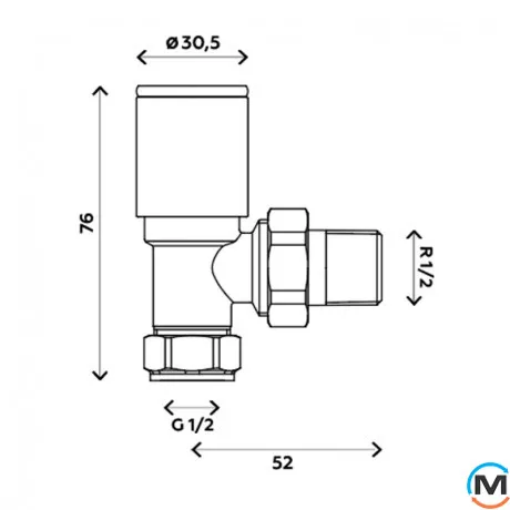 Комплект кранів для сушки для рушників Ideale 1/2” хром, фото , зображення 8