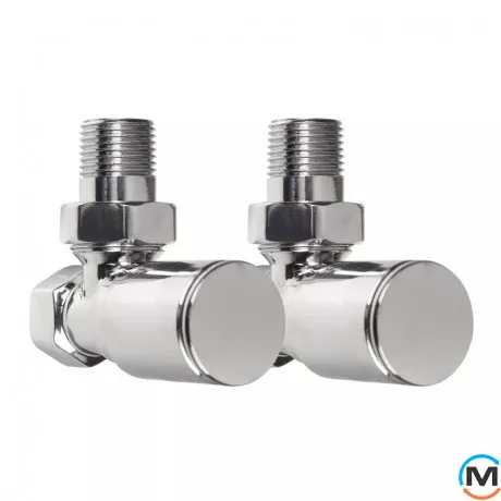 Комплект кранів для сушки для рушників Ideale 1/2” хром, фото 