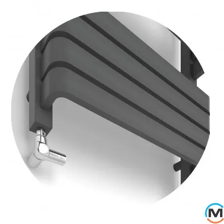 Полотенцесушитель дизайнерский Ideale Carina 11 10/800/500 антрацит, Цвет: Антрацит, фото , изображение 2