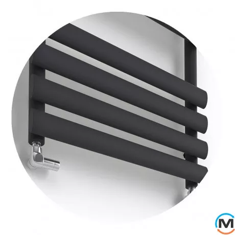 Сушка для рушників дизайнерська Ideale Eliza 11 12/1130/500 чорний, Колір: Чорний, Висота (мм): 1130, фото , зображення 2