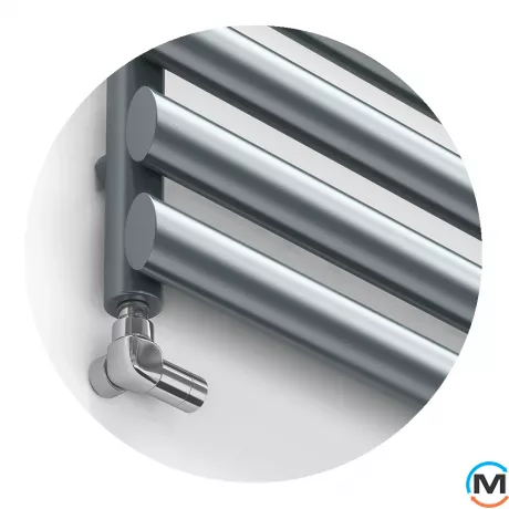 Сушка для рушників дизайнерська Ideale Eliza 11 16/1510/500 антрацит, Колір: Антрацит, Висота (мм): 1510, фото , зображення 2