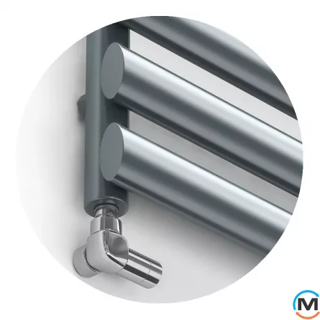 Сушка для рушників дизайнерська Ideale Eva 11 9/820/500 антрацит, Колір: Антрацит, Висота (мм): 820, фото , зображення 2