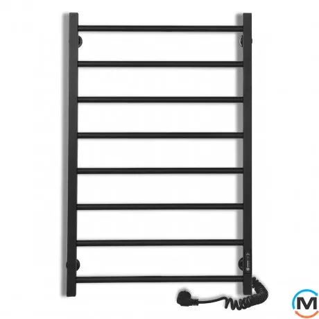 Полотенцесушитель электрический Laris Альфа ЧФ(Ч) 8 500 х 800 правое подключение R3, Исполнение: Правый, Высота (мм): 800, Ширина (мм): 525, фото , изображение 2