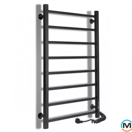 Полотенцесушитель электрический Laris Альфа ЧФ(Ч) 8 500 х 800 правое подключение R3, Исполнение: Правый, Высота (мм): 800, Ширина (мм): 525, фото 