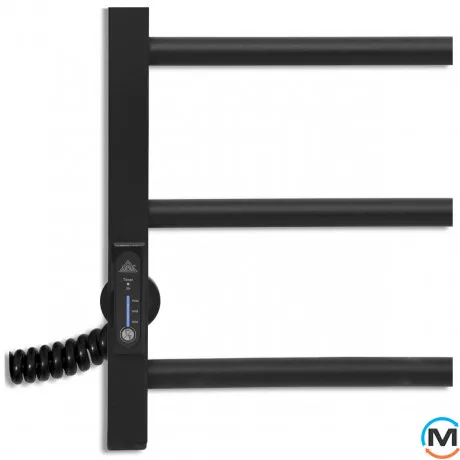 Полотенцесушитель электрический Laris Альфа ЧФ(Ч) 6 500 х 600 левое подключение R3, Исполнение: Левый, Высота (мм): 600, Ширина (мм): 525, фото , изображение 4