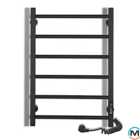 Полотенцесушитель электрический Laris Альфа ЧФ(Ч) 6 500 х 600 правое подключение R3, Исполнение: Правый, Высота (мм): 600, Ширина (мм): 525, фото , изображение 3