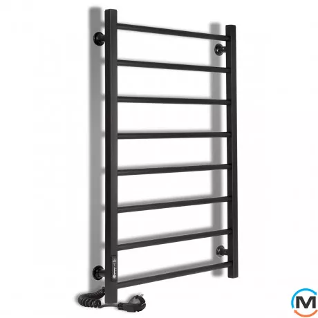 Сушка для рушників електрична Laris Альфа ЧФ(Ч) 8 500 х 800 ліве підключення R3, Виконання: Лівий, Висота (мм): 800, Ширина (мм): 525, фото 