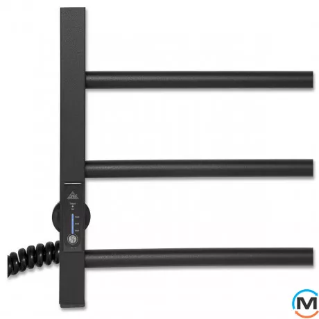 Полотенцесушитель электрический Laris Альфа ЧФ(Ч) 10 500 х 900 левое подключение R3, Исполнение: Левый, Высота (мм): 900, Ширина (мм): 525, фото , изображение 5